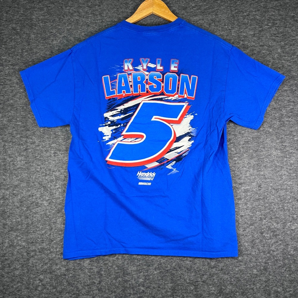 Kyle Larson Hendrick Motorsports Racing T Shirt Blue L NASCAR - Picture 3 of 6